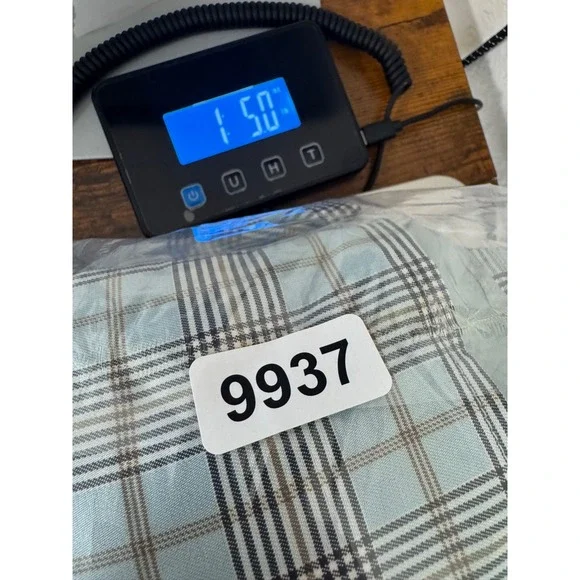 NWT Peppermayo Picture This Maxi Dress Women's 2 Gray Blue Check Pattern Party - Picture 14 of 14